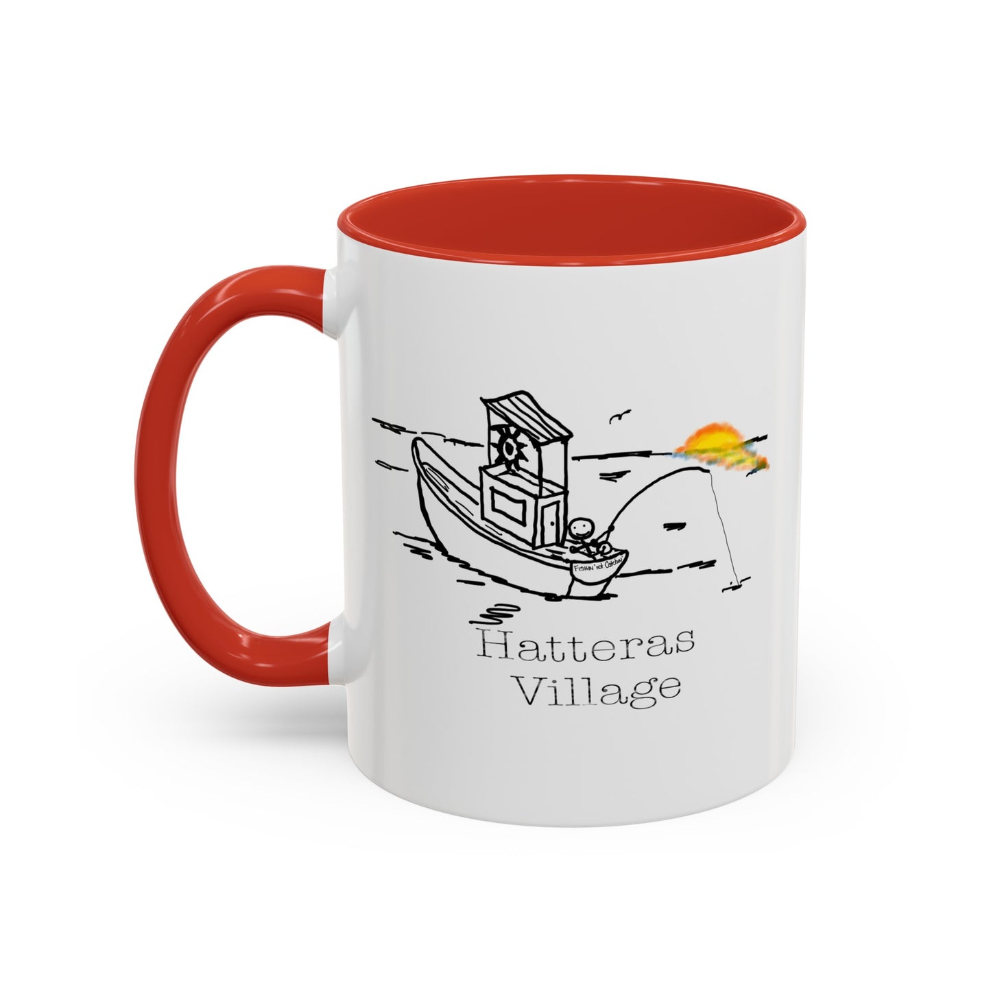 Hatteras Village 8 on 12 Coffee Mug (11, 15oz)