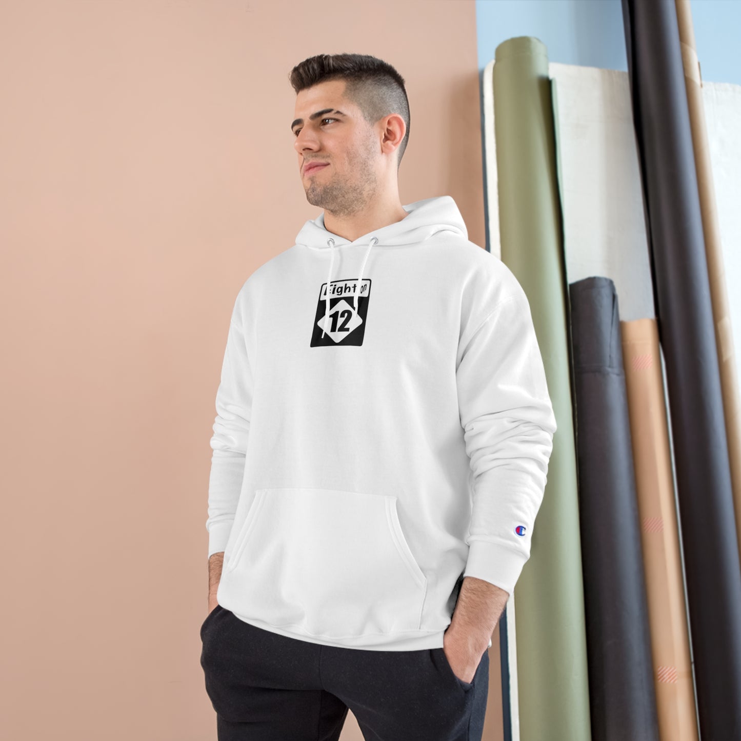 Route 12 NC Village 1 - Rodanthe Deluxe Champion Hoodie