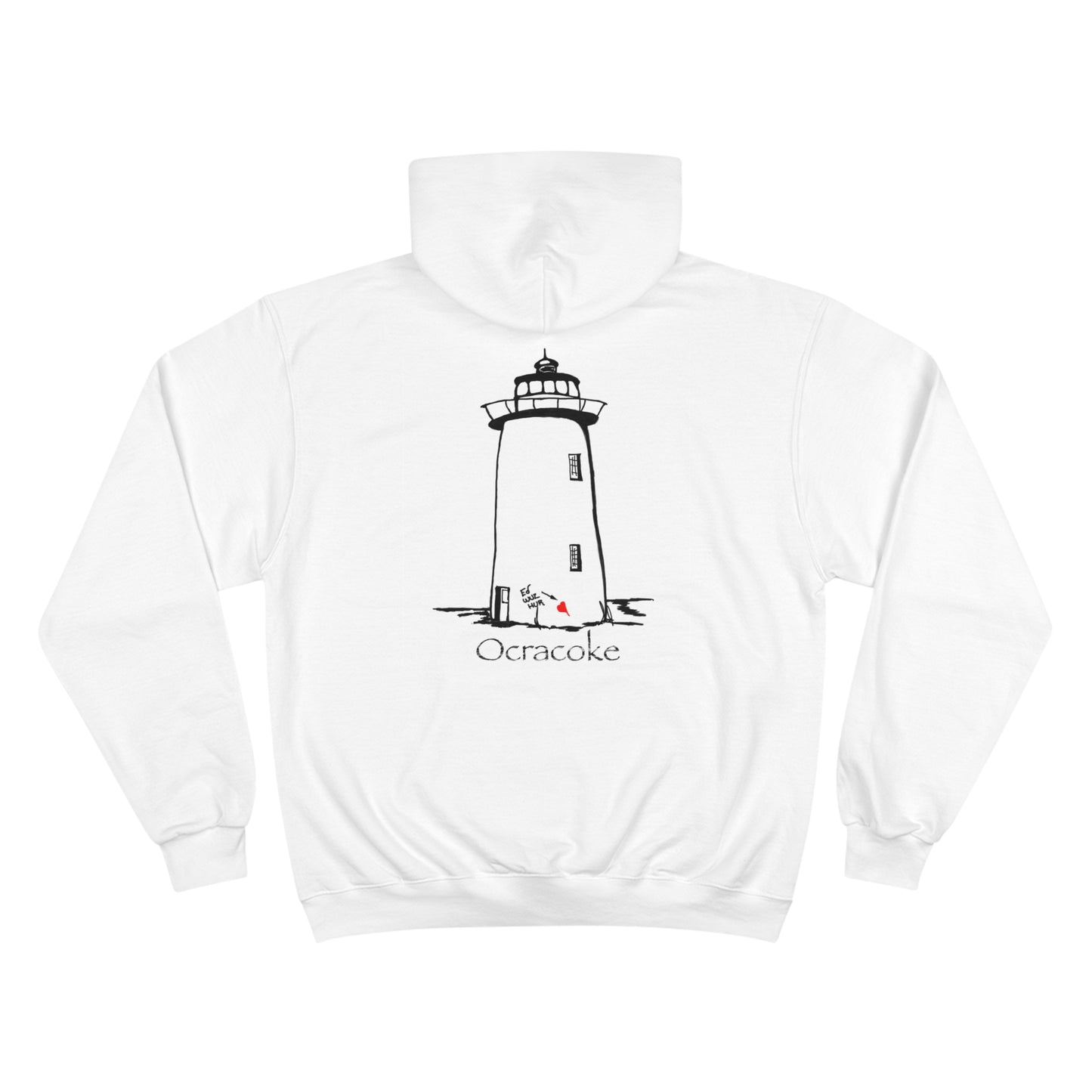 Route 12 NC Village 8 - Ocracoke Deluxe Champion Hoodie