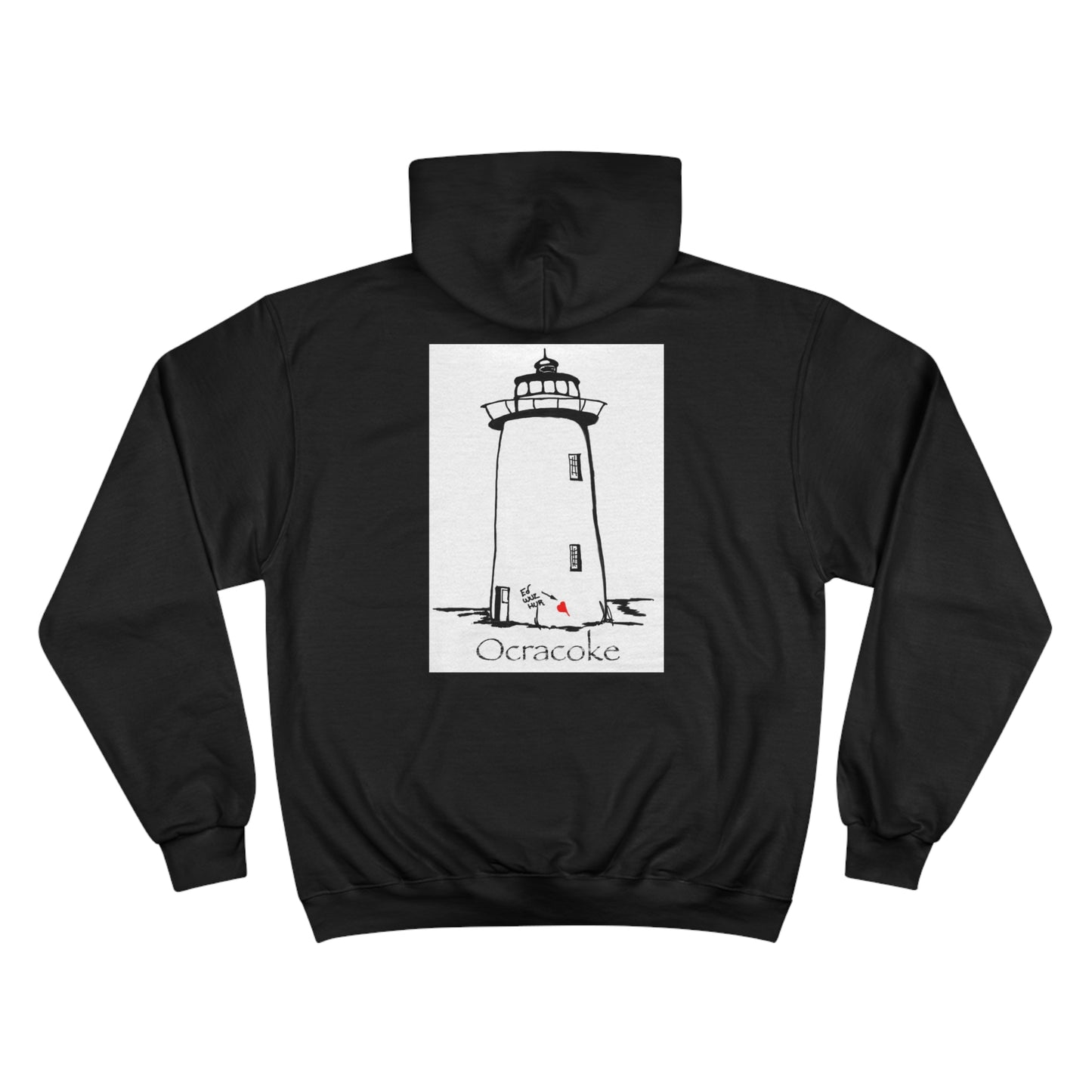 Route 12 NC Village 8 - Ocracoke Deluxe Champion Hoodie