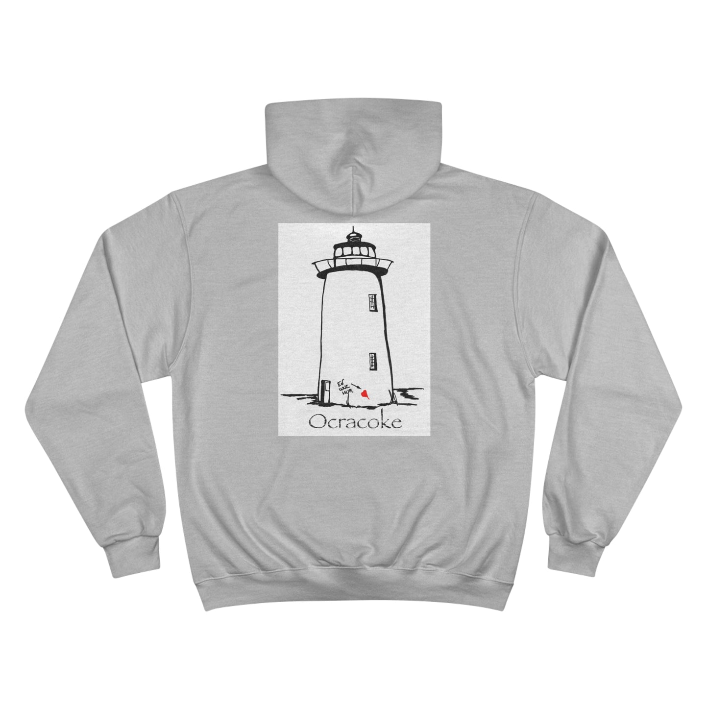 Route 12 NC Village 8 - Ocracoke Deluxe Champion Hoodie