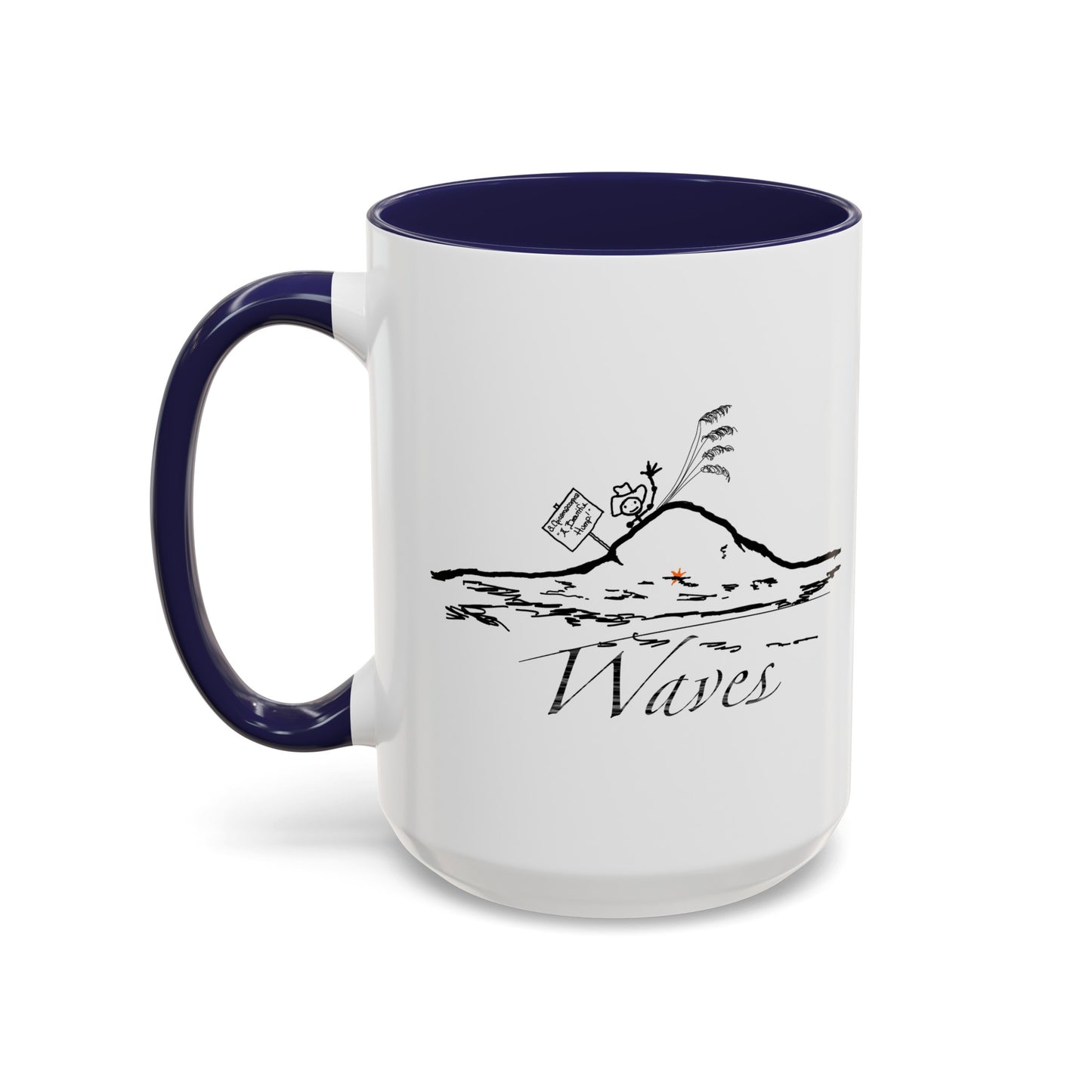 Waves 8 on 12 Coffee Mug (11, 15oz)