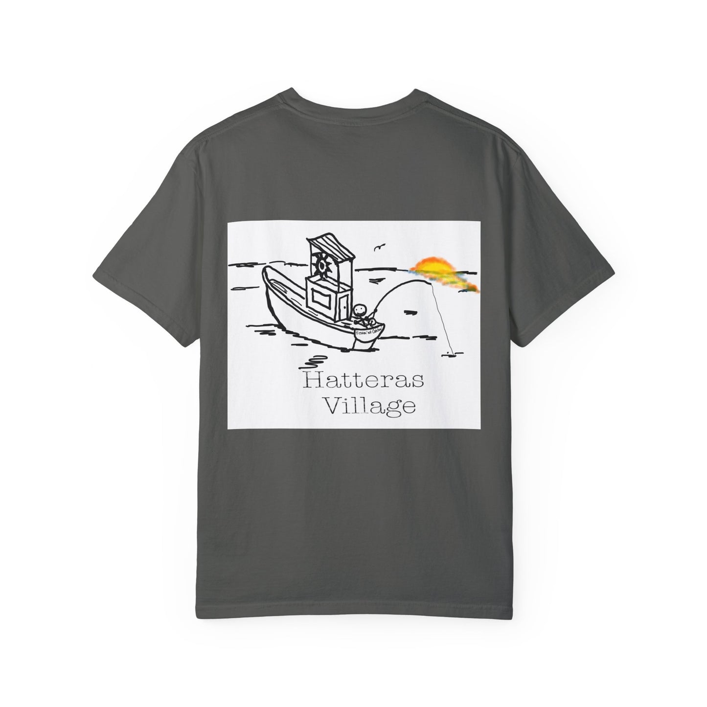 Route 12 NC Village 7 -Hatteras Village Stylish Garment Dyed Men’s Tee