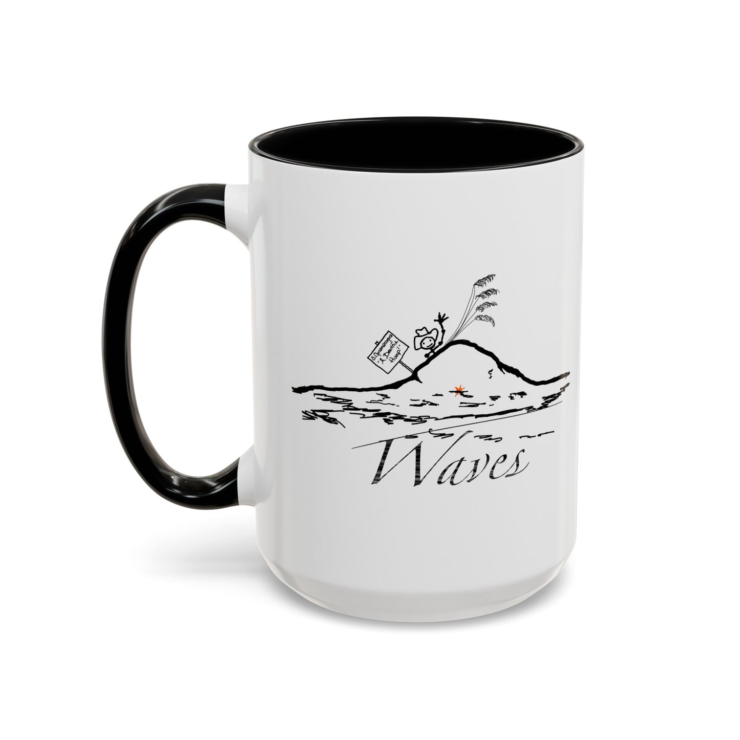 Waves 8 on 12 Coffee Mug (11, 15oz)