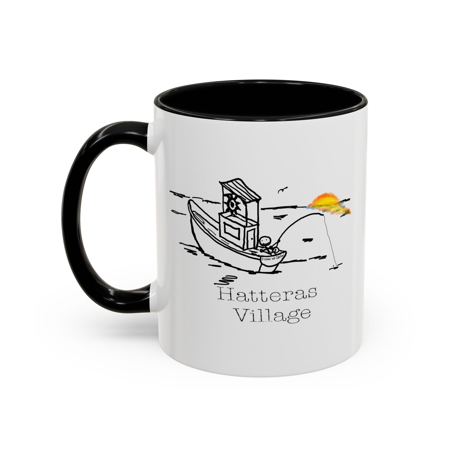 Hatteras Village 8 on 12 Coffee Mug (11, 15oz)