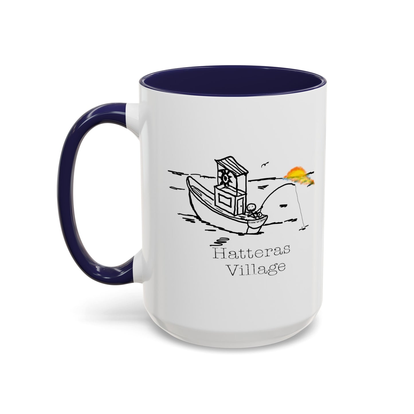 Hatteras Village 8 on 12 Coffee Mug (11, 15oz)