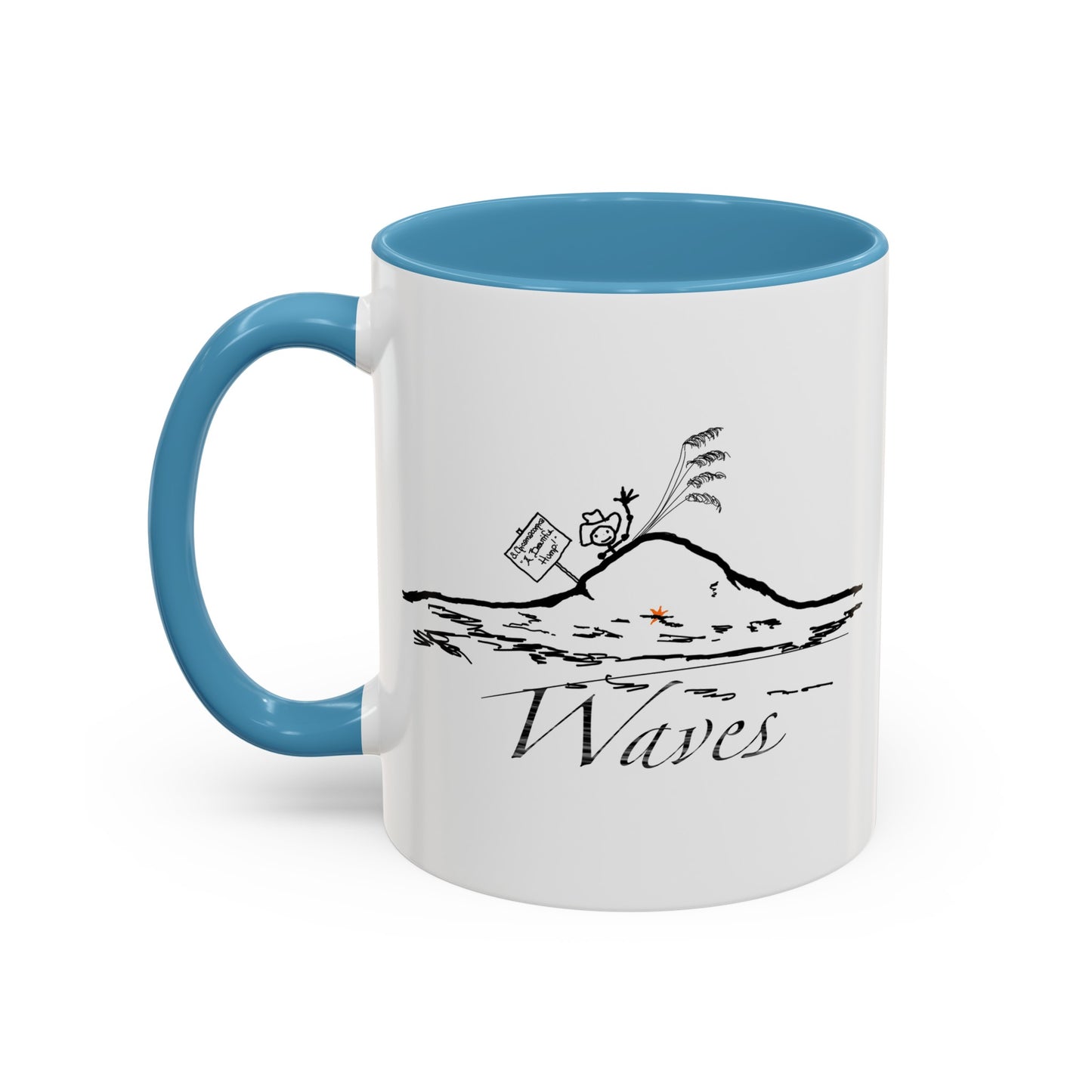 Waves 8 on 12 Coffee Mug (11, 15oz)