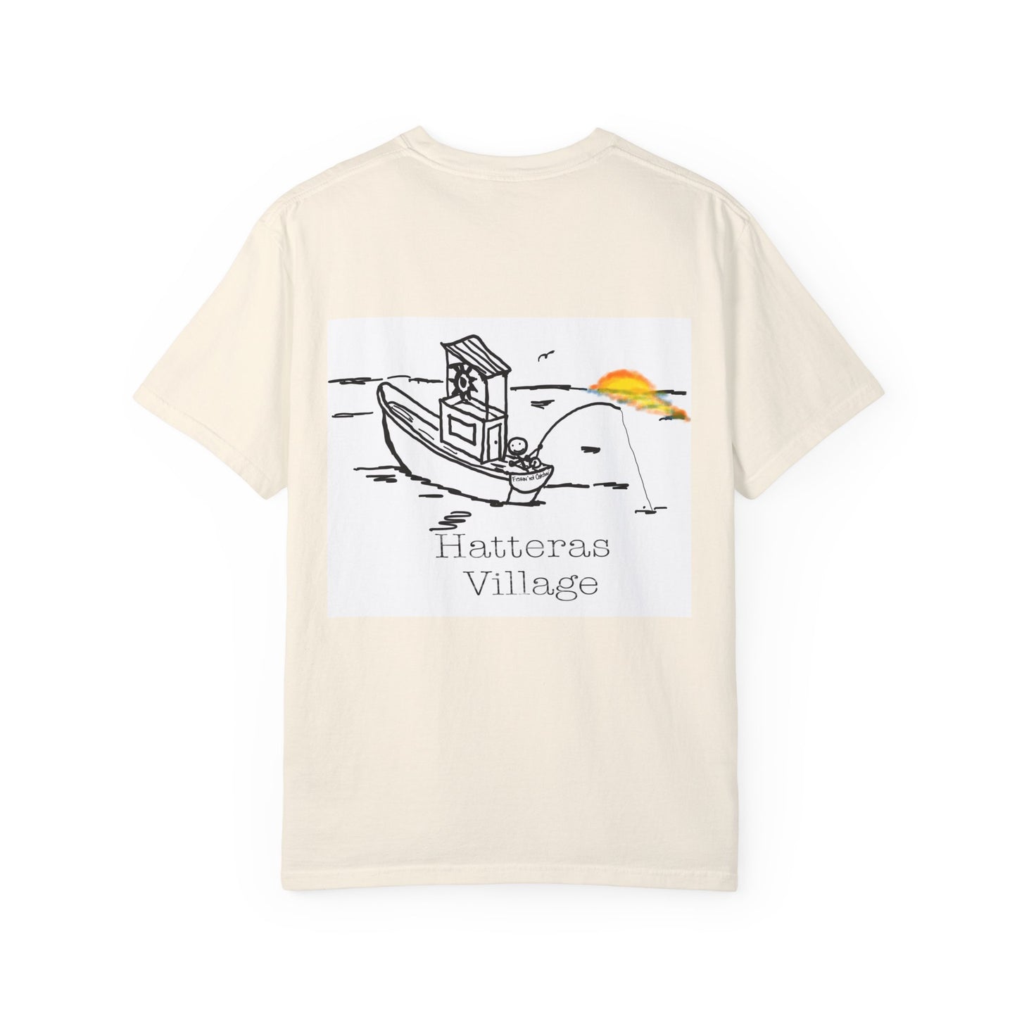 Route 12 NC Village 7 -Hatteras Village Stylish Garment Dyed Men’s Tee