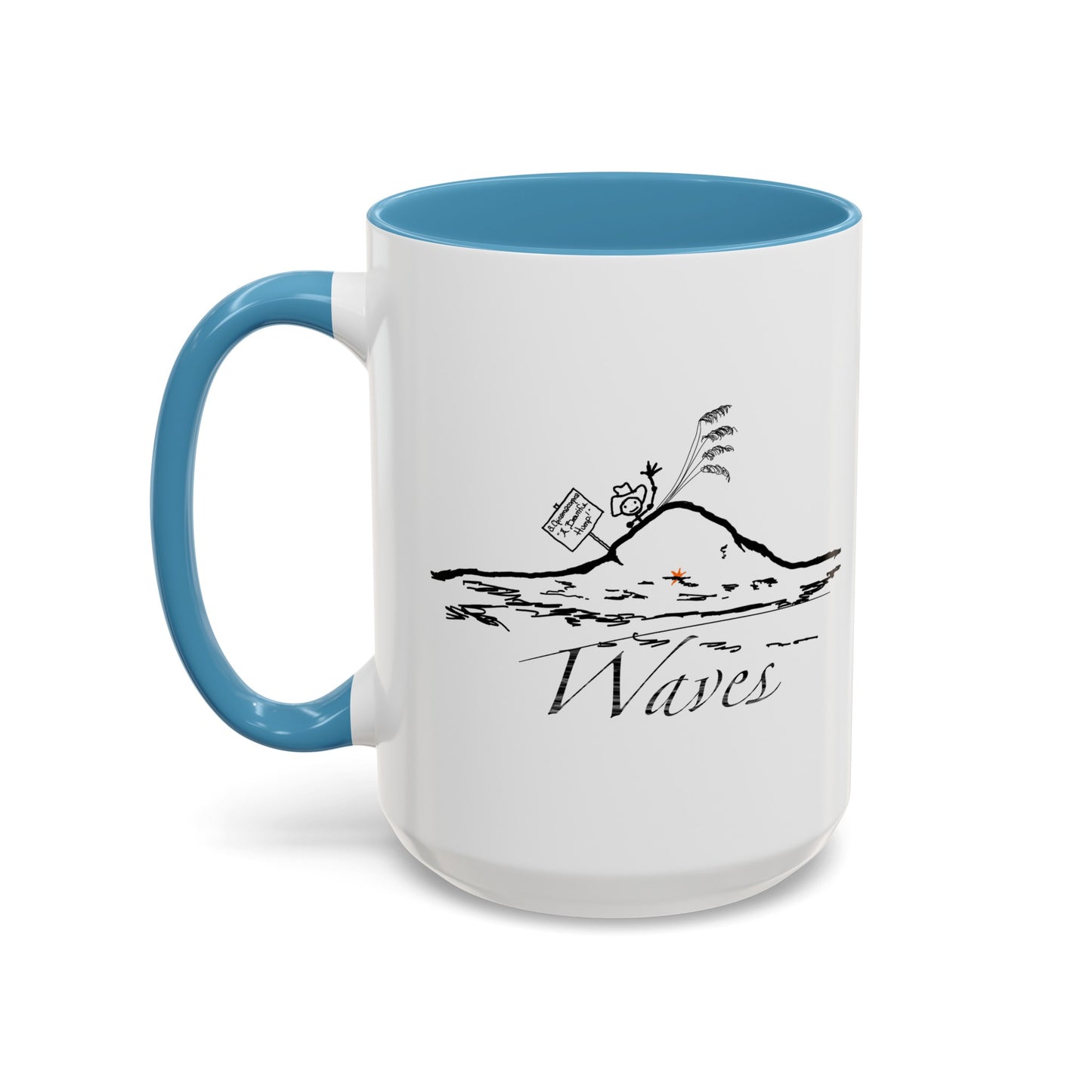 Waves 8 on 12 Coffee Mug (11, 15oz)