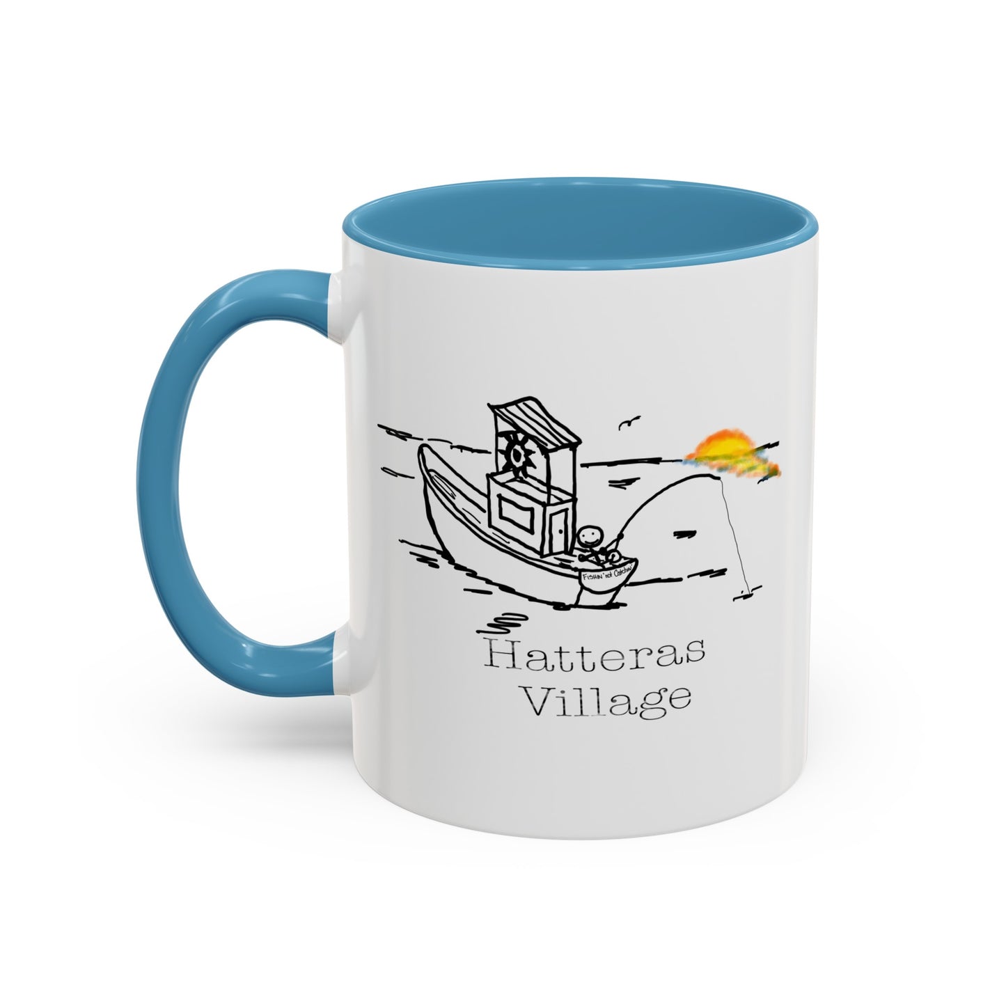 Hatteras Village 8 on 12 Coffee Mug (11, 15oz)