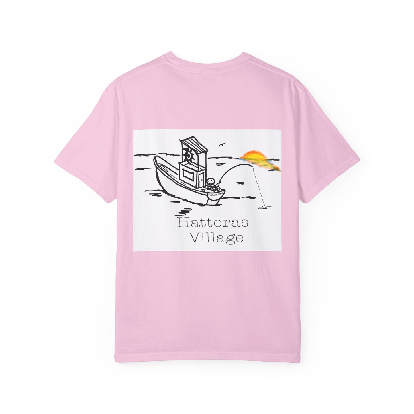 Route 12 NC Village 7 -Hatteras Village Stylish Garment Dyed Men’s Tee